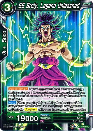 SS Broly, Legend Unleashed (BT7-069) [Assault of the Saiyans] 
