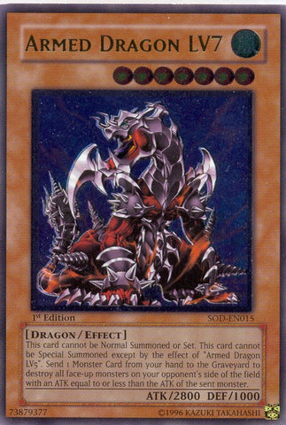 Armed Dragon LV7 [SOD-EN015] Ultimate Rare 