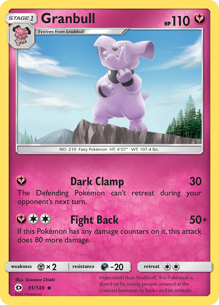 Granbull (91/149) [Sun &amp; Moon: Base Set] 