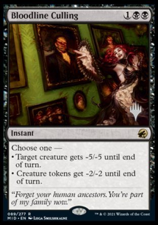 Bloodline Culling (Promo Pack) [Innistrad: Midnight Hunt Promos] 