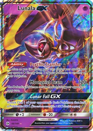 Lunala GX (66/149) (Jumbo Card) [Sun &amp; Moon: Base Set] 
