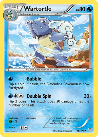 Wartortle (15/101) [Black &amp; White: Plasma Blast] 