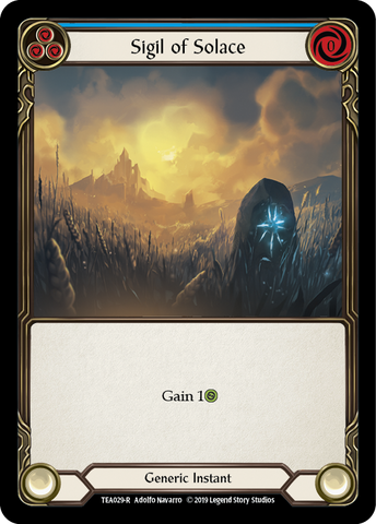 Sigil of Solace (Blue) [TEA029-R] (Dorinthea Hero Deck) 1st Edition Normal 