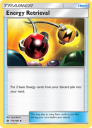 Energy Retrieval (116/149) [Sun &amp; Moon: Base Set] 