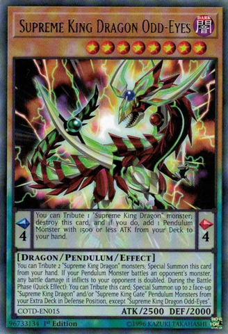 Supreme King Dragon Odd-Eyes [COTD-EN015] Rare 