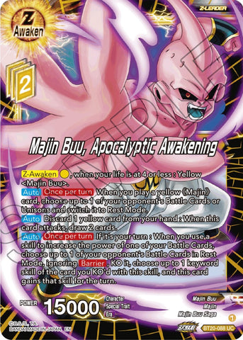 Majin Buu, Apocalyptic Awakening (BT20-088) [Power Absorbed] 