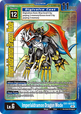 Imperialdramon Dragon Mode [EX1-022] (Alternate Art) [Classic Collection] 