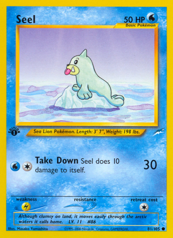Seel (81/105) [Neo Destiny 1st Edition] 