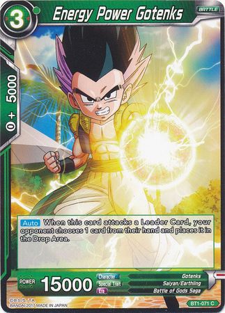 Energy Power Gotenks (BT1-071) [Galactic Battle] 