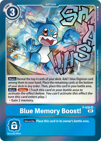 Blue Memory Boost! [P-036] [Promotional Cards] 