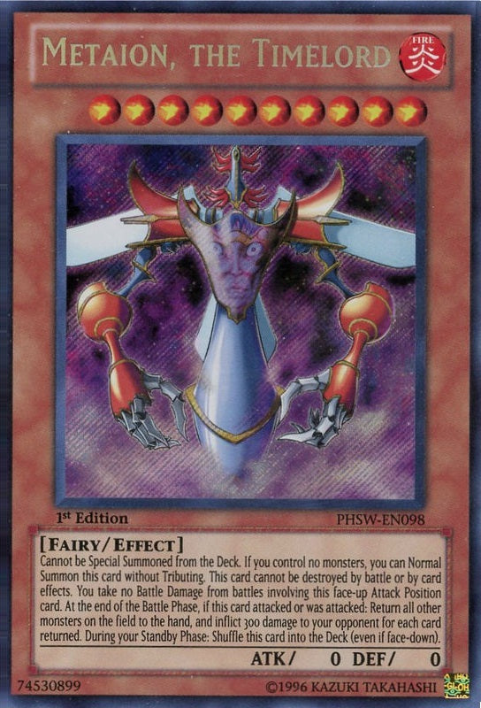 Metaion, the Timelord [PHSW-EN098] Secret Rare 