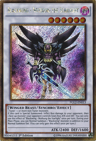 Blackwing - Nothung the Starlight [PGL2-EN013] Gold Secret Rare 