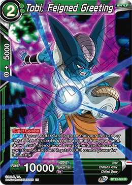 Tobi, Feigned Greeting (Rare) (BT13-068) [Supreme Rivalry] 