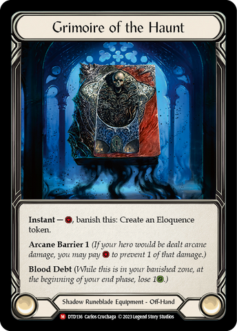 Grimoire of the Haunt [DTD136] (Dusk Till Dawn) Cold Foil 