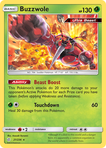 Buzzwole (21/236) [Sun &amp; Moon: Cosmic Eclipse] 