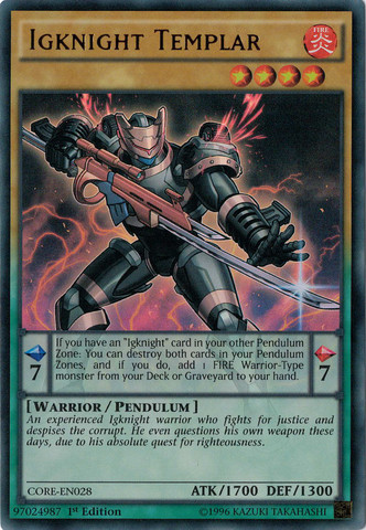 Igknight Templar [CORE-EN028] Ultra Rare 