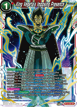 King Vegeta's Imposing Presence (BT13-030) [Supreme Rivalry] 