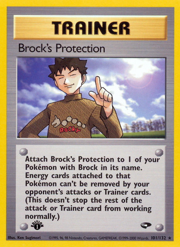 Brock's Protection (101/132) [Gym Challenge 1st Edition] 