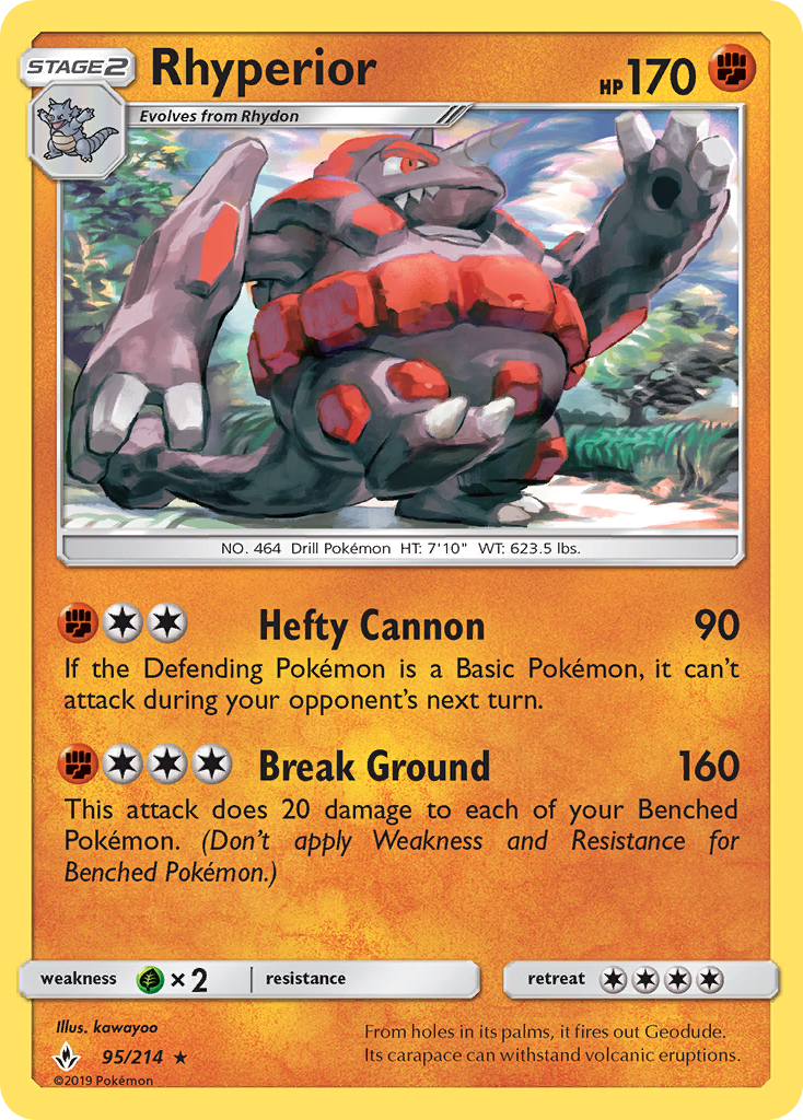 Rhyperior (95/214) [Sun &amp; Moon: Unbroken Bonds] 