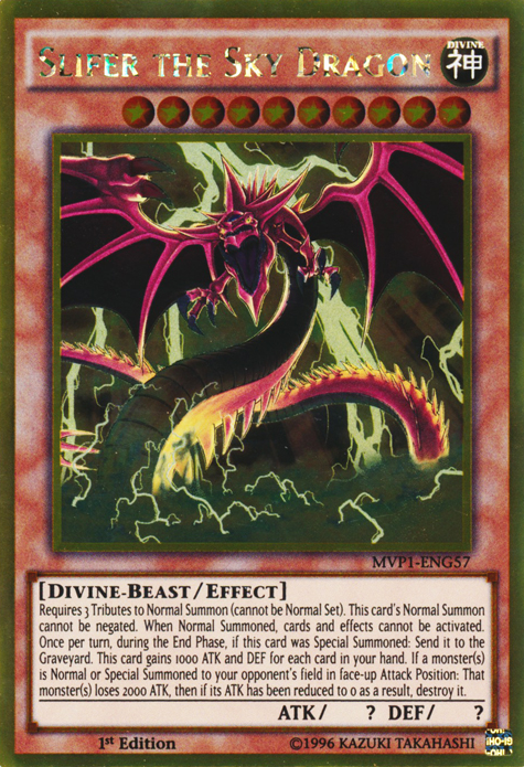 Slifer the Sky Dragon [MVP1-ENG57] Gold Rare 