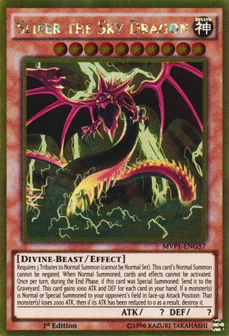 Slifer the Sky Dragon [MVP1-ENG57] Gold Rare 