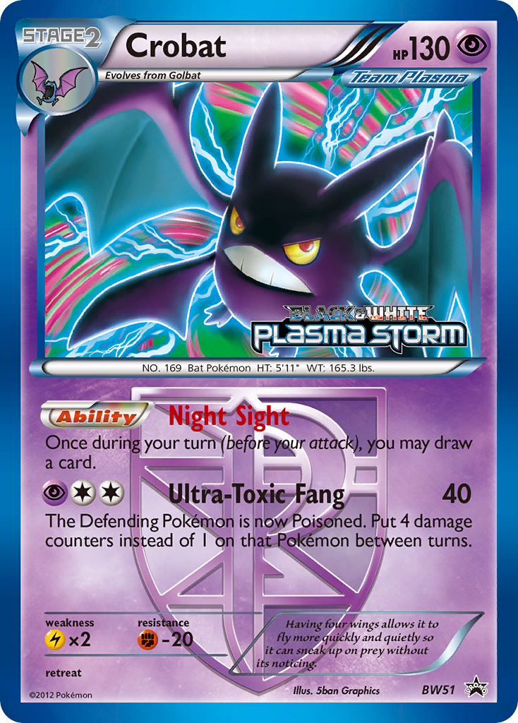 Crobat (BW51) [Black &amp; White: Black Star Promos] 