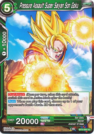 Pressure Assault Super Saiyan Son Goku (BT3-058) [Cross Worlds] 