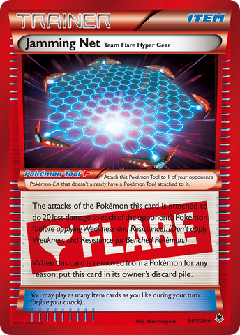 Jamming Net Team Flare Hyper Gear (98/119) [XY: Phantom Forces] 