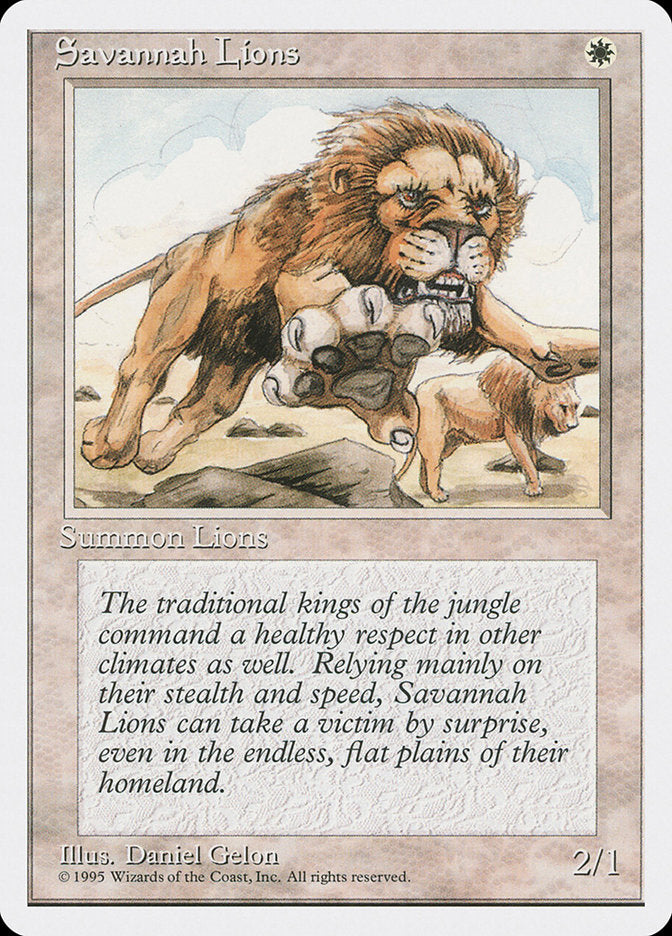Savannah Lions [Fourth Edition] 