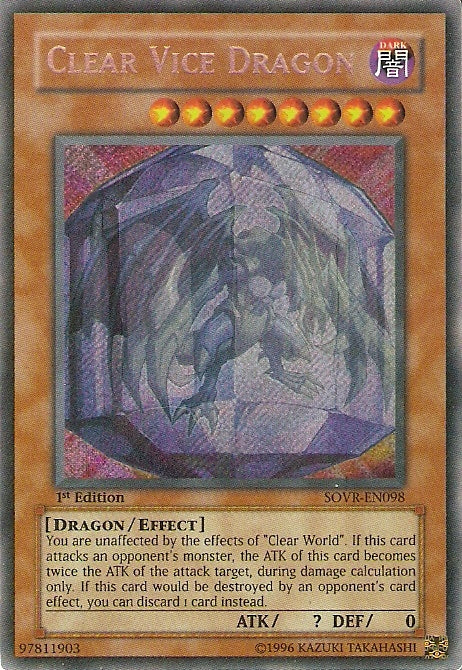 Clear Vice Dragon [SOVR-EN098] Secret Rare 