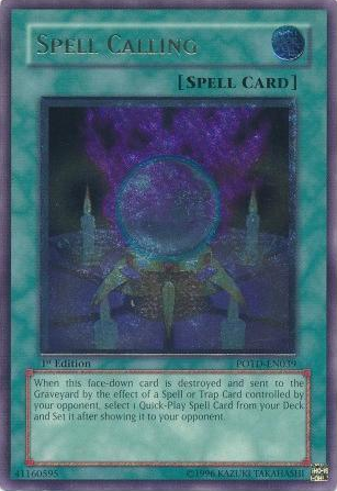 Spell Calling [POTD-EN039] Ultimate Rare 