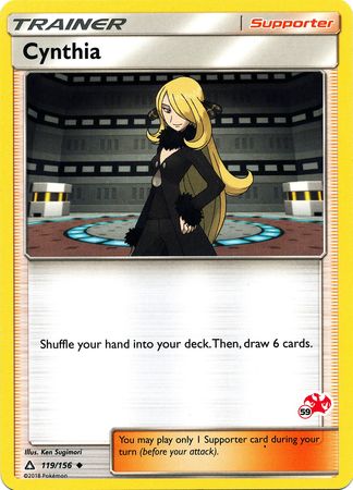 Cynthia (119/156) (Charizard Stamp #59) [Battle Academy 2020] 