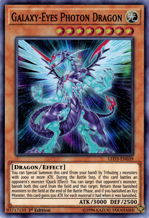 Galaxy-Eyes Photon Dragon [LED3-EN039] Super Rare 