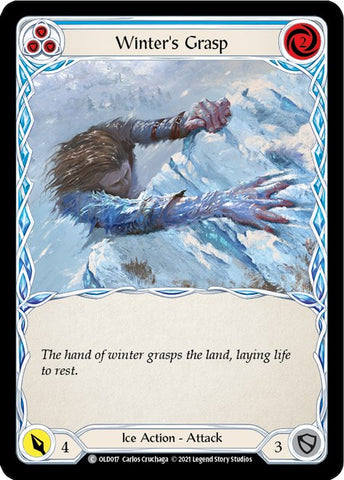 Winter's Grasp (Blue) [OLD017] (Tales of Aria Oldhim Blitz Deck) 1st Edition Normal 