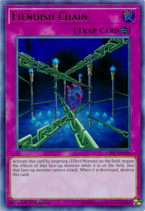 Fiendish Chain [LCKC-EN095] Ultra Rare 