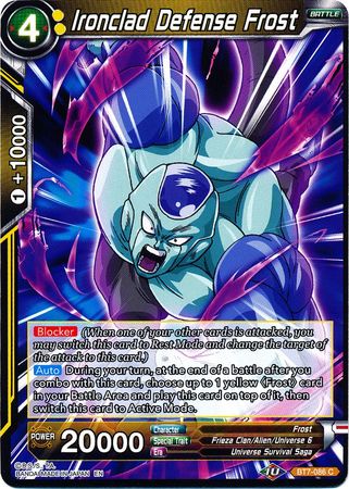 Ironclad Defense Frost (BT7-086) [Assault of the Saiyans] 