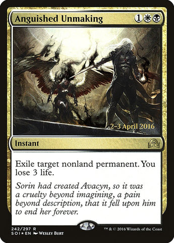Anguished Unmaking [Shadows over Innistrad Prerelease Promos] 