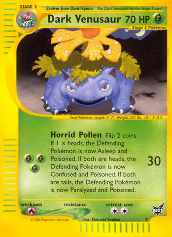 Dark Venusaur (7) [Best of Promos] 