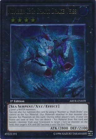 Number C32: Shark Drake Veiss (UTR) [ABYR-EN039] Ultimate Rare 