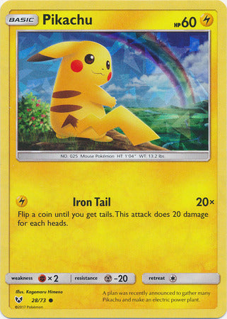 Pikachu (28/73) (Cracked Ice Holo) [Miscellaneous Cards] 