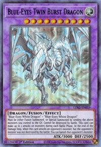 Blue-Eyes Twin Burst Dragon (Green) [LDS2-EN019] Ultra Rare 