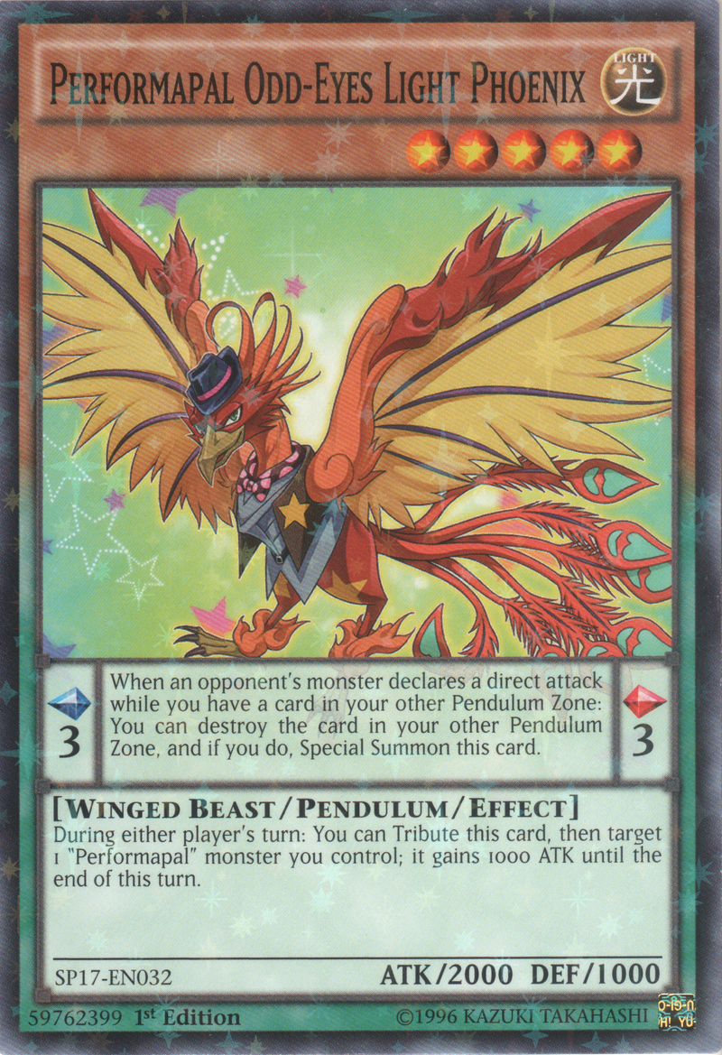 Performapal Odd-Eyes Light Phoenix [SP17-EN032] Starfoil Rare 