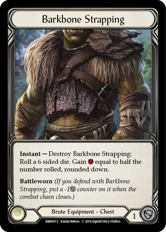 Barkbone Strapping [RNR005-C] (Rhinar Hero Deck) 1st Edition Normal 