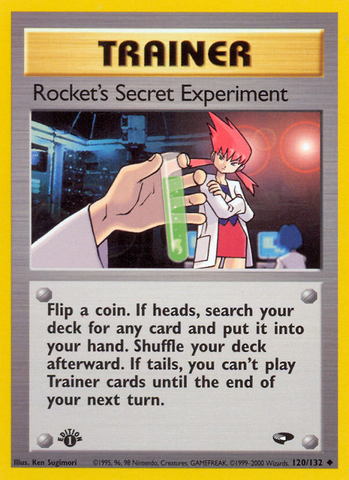 Rocket's Secret Experiment (120/132) [Gym Challenge 1st Edition] 