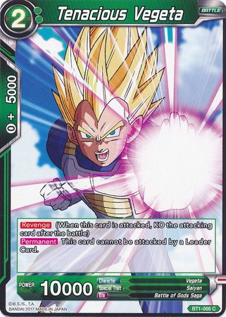 Tenacious Vegeta (BT1-066) [Galactic Battle] 