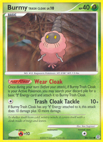 Burmy Trash Cloak (80/132) [Diamond &amp; Pearl: Secret Wonders] 