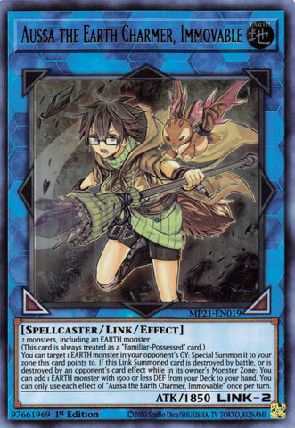 Aussa the Earth Charmer, Immovable [MP21-EN019] Ultra Rare 