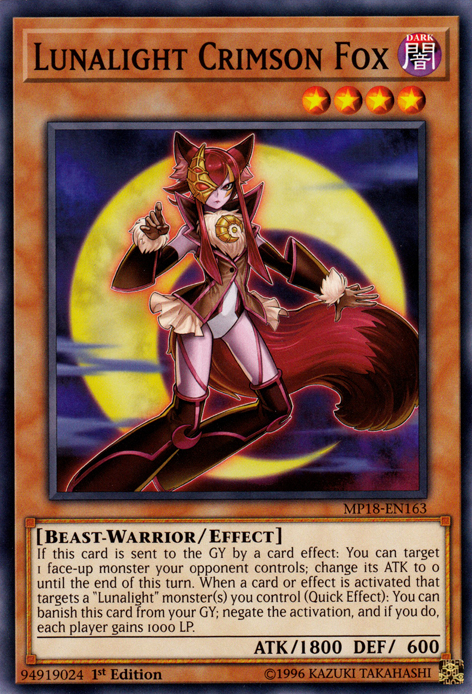 Lunalight Crimson Fox [MP18-EN163] Common 