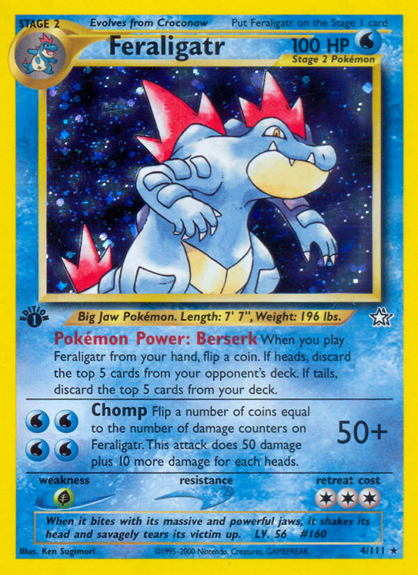Feraligatr (4/111) [Neo Genesis 1st Edition] 