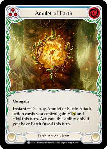 Amulet of Earth [ELE143] (Tales of Aria) 1st Edition Rainbow Foil 
